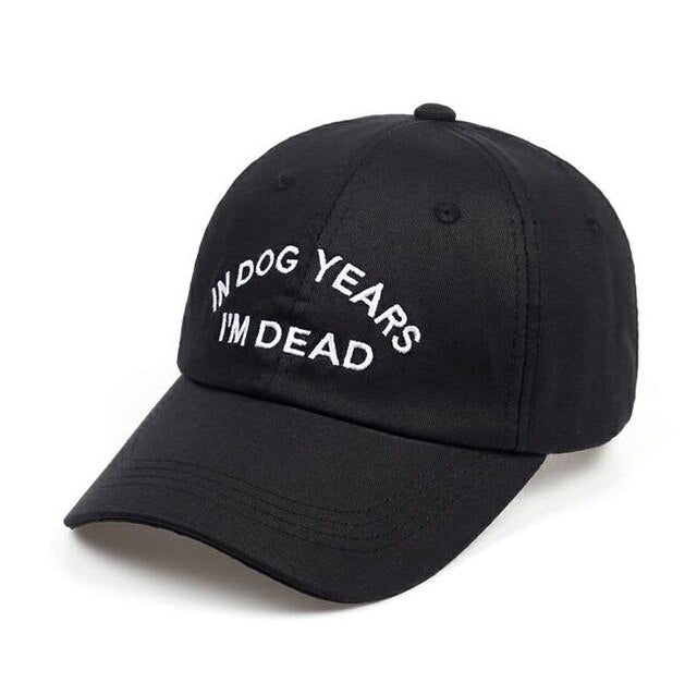 IN DOG YEARS I'M DEAD Cap